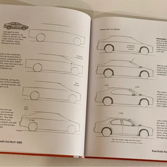 Draw Really Cool Stuff Kids Drawing Book Step by Step Hinkler Like New - Picture 6 of 16